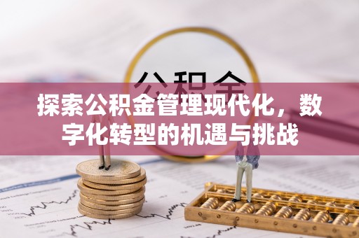 罗田探索公积金管理现代化，数字化转型的机遇与挑战