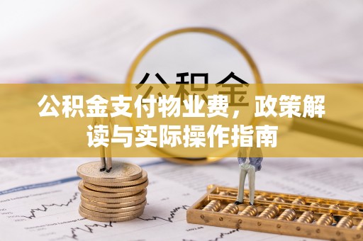 罗田公积金支付物业费，政策解读与实际操作指南