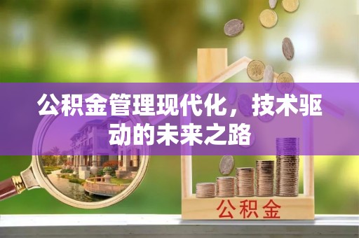 罗田公积金管理现代化，技术驱动的未来之路